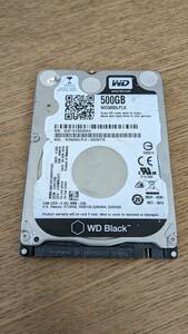 【動作確認済/初期化済】 WD 2.5インチHDD 500GB WD5000LPLX Black
