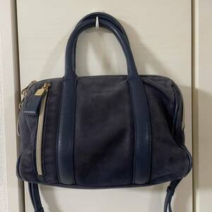  See by Chloe SEE BY CHLOE band bag Boston bag leather suede navy 