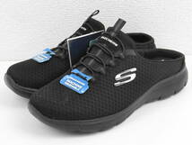 【未使用】 レディース スケッチャーズ SKECHERS MEMORY FOAM SUMMITS-SWIFT STEP スニーカーサンダル ブラック 25cm 【1003】_画像2