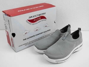 【左右サイズ違い】 レディース スケッチャーズ SKECHERS GO WALK ARCH FIT-ICONIC スリッポンスニーカー グレー 左24cm 右23.5cm 【1017】