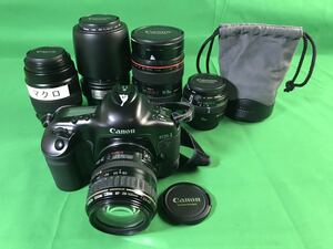 1,000円売切■ 動作未確認 Canon EOS-1 ULTRASONIC 1:4-5.6 75-300mm 1:2.8 28-70mm 1:1.4 50mm 1:2.8 100mm おまとめ okoy-2278612★N987