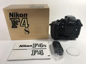 1000円〜■★動作未確認★ Nikon F4s フィルムカメラ一眼レフ ボディ ストラップ 取扱い説明書 箱付 ★2326375-235★p3551