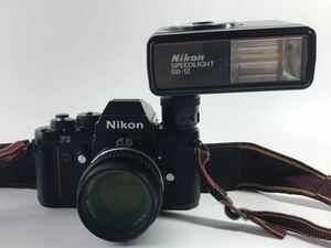 1000円〜■★動作未確認★ Nikon F3 一眼レフフィルムカメラ NIKKOR 50mm 1:1.4 SPEEDLIGHT SB-12付 ★2327488-141★p3488