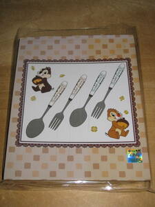  Disney chip . Dale cutlery set ( Fork * spoon 4 pcs set ) sending ¥185~ #Chip 'n Dale chip & Dale 