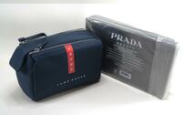 prdp11 新品未使用本物箱付き　プラダ　PRADA　ノベルティトラベルポーチ._画像1