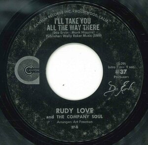 ★ソウル7ep「ルディー・ラヴ Rudy Love / Happiness c/w I'll take you all the way there」1970年 米オリジナル！