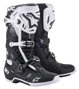 US 08 (約26cm) ALPINESTARS アルパインスターズ TECH 10 ブーツ ブラック/ホワイト SZ 08