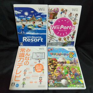 Wii　パーティ　wii スポーツリゾート　マリオパーティ8 みんなの常識力テレビ