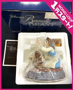 【10MT師11010D】1円スタート★美女と野獣★Beauty AND THE BEAST★ベル★Disney★BELLE★フィギュアリン★10周年★置物★小物入れ