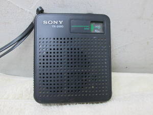 (98)♪ソニ― SONY トランジスタ ラジオ TRANSISTOR RADIO TR-3550 黒 ブラック 昭和レトロ ビンテージ ジャンク品