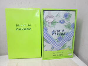 (98)♪Hiromichi Nakano ヒロミチナカノ 綿毛布 ブルー シングル 140×200cm 未使用