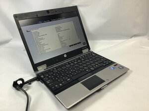 お宝アキバ/ジャンク品 BIOS確認 Wi-Fi カメラ HP EliteBook 2540p 12.1型 Core i7 L640 メモリ2G SSD160G マルチ 梱80 小5717