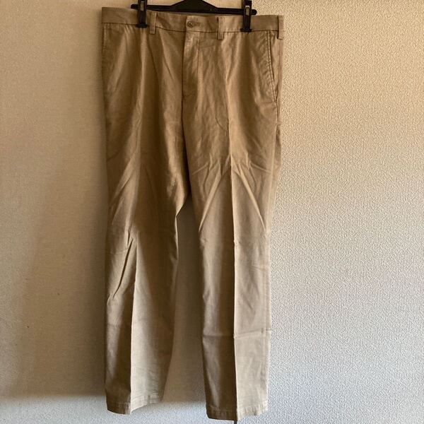送料無料 メンズ チノパン パンツ スラックス W94 ベージュ センタープレス イオンリテール