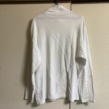 メンズ　長袖 トップス　タートルネック Tシャツ カットソー GU XLサイズ 白_画像2