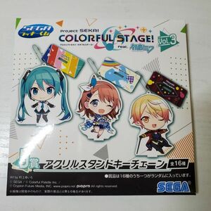 【送ク】未使用 プロジェクトセカイ カラフルステージ！ feat. 初音ミク セガラッキーくじ Ｄ賞 アクリルスタンドキーチェーン 鏡音リン