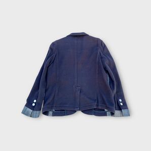 希少 BOAT HOUSE × VAN 異素材テーラードジャケット エンブレムジャケット 紺 ブレザー デニムネイビー レディースメンズ コラボ品の画像3