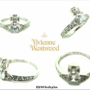 Vivienne Westwood 指輪 リング Ismene Orb Ring クリスタル オーブ SV925 XSサイズ アクセサリー シルバー キラキラ ラグジュアリーの画像3