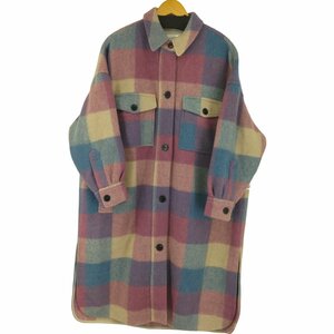 ISABEL MARANT ETOILE(イザベルマランエトワール) ブロックチェックロングウールコート 中古 古着 0806