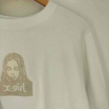 X-girl(エックスガール) REVERSE WEAVE CREWNECK SWEAT TOP リバース 中古 古着 0846_画像5