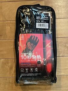 【送料無料】新品未使用ヒートマスター(HEAT MASTER) 12V ヒートレザーグローブタイプ2 HEAT LEATHER GLOVES Tipe-2 XLサイズ 電熱ヒート