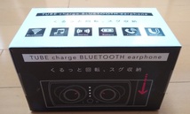 【サンタさんの忘れ物】TUBE charge BLUETOOTH earphone(ブラック)_画像1