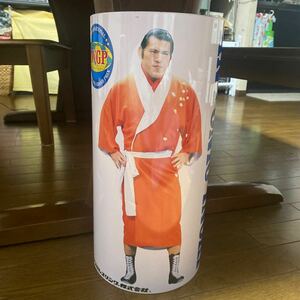 アントニオ猪木　缶製　ゴミ箱　レトロ　新日本プロレス　IWGP レトロ缶　当時物　昭和レトロ