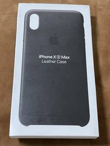 Apple アップル 純正 ☆ iPhone XS Max レザーケース・ブラック ☆ 美品