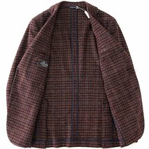 新品 27.5万 ベルベスト JACKET IN THE BOX フランネル ジャケット 52(XXL) 赤 紺 【J45428】 秋冬 メンズ Belvest イタリア チェック 起毛_画像3