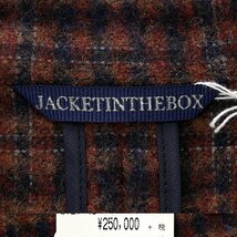 新品 27.5万 ベルベスト JACKET IN THE BOX フランネル ジャケット 52(XXL) 赤 紺 【J45428】 秋冬 メンズ Belvest イタリア チェック 起毛_画像9