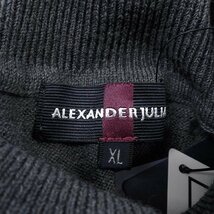 新品 アレキサンダージュリアン BIELLA YARN メリノ タートルネック ニット XL 灰 【I53877】 秋冬 メンズ ALEXANDER JULIAN ウール 洗濯可_画像7