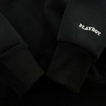 新品 プレイボーイ 2023秋冬 裏起毛 クルーネック スウェット LL 黒【34057_99】 PLAYBOY メンズ 刺繍 トレーナー スエット プルオーバー_画像4