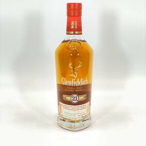 5845-80【 Glenfiddich 】 グレンフィディック 21年 シングルモルト ウイスキー 未開封 700ml/40%