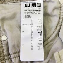 k2198 UNIQLO ユニクロ パンツ 綿混 ストレート 秋 冬 サイズ28 シルバーグレー 無地 レディース シンプル ベーシックカジュアルスタイル _画像9