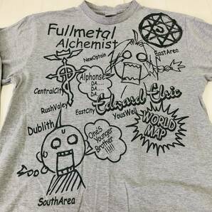 k2464 美品 鋼の錬金術師 Fullmetal Alchemist shirt Tシャツ 長袖 薄手 アニメ 漫画 プリント X1 グレー ベーシックカジュアルスタイルの画像7