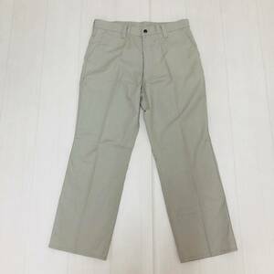 k2506 美品 Desk WORK JEANS パンツ ズボン ポケット 綿混 日本製 W85 ベージュ 無地 メンズ 万能 シンプル ベーシックカジュアルスタイル