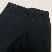 k2514 UNIQLO ユニクロ パンツ 綿混 ポケット W73 黒 無地 メンズ シンプル 古着 USED シンプル 万能 ベーシックカジュアルスタイル _画像7