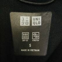 k2537 UNIQLO ユニクロ パーカー フルジップ スポーツウェア ポケット S 黒 無地 メンズ シンプル 古着 万能 ベーシックカジュアルスタイル_画像8