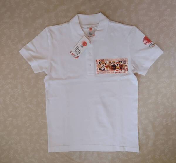 未使用品 東京オリンピック JOC 公式ライセンス商品 ポロシャツ サイズS 有名漫画キャラクター多数 綿100% 税抜5300円の品