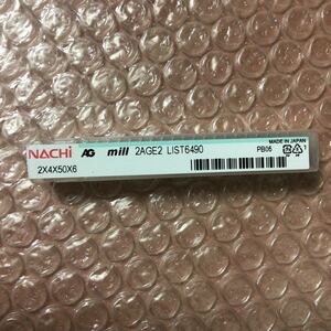 NACHI シャンク Φ6 コーティング コバルト ハイス エンドミル 2AGE 2 コート HSS-Co 2枚刃 外径 2.0 刃長 4mm ナチ 不二越 未使用品 1本入