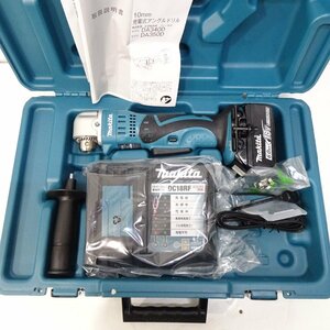 【新品】makita マキタ 18V 6.0Ah　10ｍｍ 充電式アングルドリル　DA350DRG 本体+バッテリ1個+充電器　セット