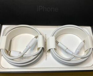 iPhone充電器 タイプCライトニングケーブル 2m ２本セット 純正同等品 Apple