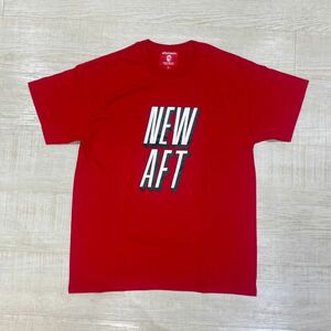 新品 afterbase アフター ベース NEW AFT Tシャツ 赤 レッド RED サイズ L ロゴTシャツ