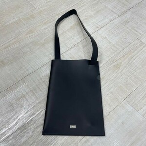 22SS 新品 未使用 HIDAKA Clear Holder Tote Bag ヒダカ カウレザー トートバッグ ブラック系 定価 ¥26400