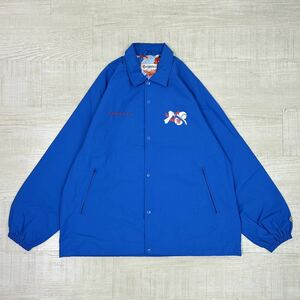 EVISEN エビセン えびせん DOSU JKT 裏地 DOSU グラフィック 総柄 コーチ ジャケット COACH JACKET BLUE ブルー 系 サイズ XL