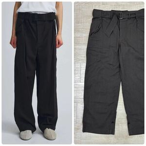 22ss 2022 RAKINES Crepe pinhead Field pants ラキネス ワッシャー加工 フィールド パンツ 07S22HN106P サイズ 2 定価63,800円