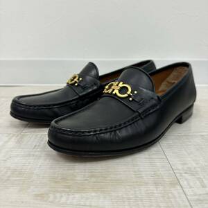 Salvatore Ferragamo サルヴァトーレ フェラガモ ビット ローファー ガンチーニ BLACK ブラック 系 サイズ 8 1/2 EE