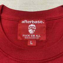 新品 afterbase アフター ベース NEW AFT Tシャツ 赤 レッド RED サイズ L ロゴTシャツ_画像10