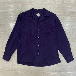 Salvy MICRO FIVER SUEDE SHIRT サイズ3 パープル purple マイクロファイバー スエード シャツ salvy;