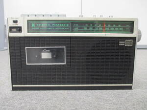B370　棚は　現状品　National Panasonic　ラジカセ　RQ-444　FM/AM　カセットデッキ　オーディオ機器　ナショナル　パナソニック