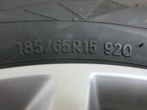 D681【送料無料】185/65R15 超溝高 8~8.5分山 スタッドレス OBSERVE GIZ2 ♪ 22年製 ホイールセット 4本 ホンダ フリード 純正 美品♪ 激安_画像7